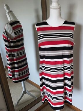 Calvin Klein Sleeveless A-Line Dress
